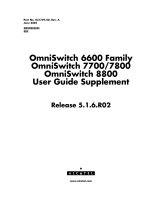Alcatel OmniSwitch 6600 Family User manual