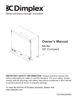 Dimplex Optiflame Electric Fireplace Owner's manual