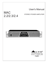 Alto MAC 2.2, MAC 2.3, MAC 2.4 User manual