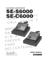 Casio SE-C6000 User manual