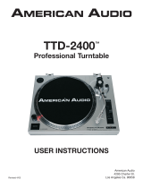 ADJ TTD-2400 USB User manual