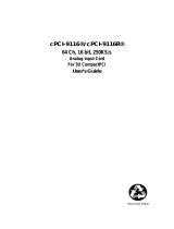 ADLINK Technology cPCI-9116R User manual
