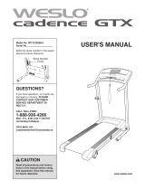 Weslo Cadence GTX User manual