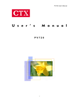 CTX PV720 User manual