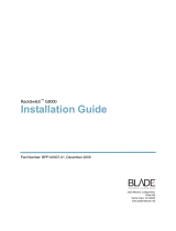 Blade G8000 Installation guide