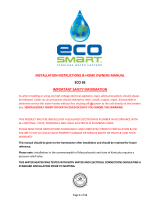 Eco-Smart ECO 36 Operating instructions