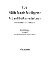 Alesis ADAT-HD24EC2 User manual