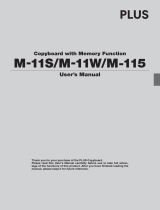 Plus M-11 User manual