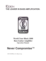 Eden World Tour Black 1000 Operating instructions