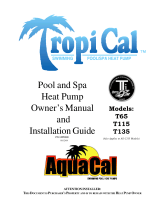 Aquacal TropiCal T115 Owner's manual