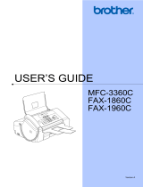 Brother FAX-1860C User manual