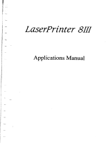 Epson 8111 User manual