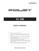 Roland SC-500 User manual