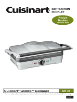 Cuisinart GR-1 - Griddler Panini & Sandwich Press User manual