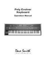 Dave Smith Instruments Poly Evolver Keyboard User manual