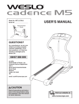 Weslo Cadence M6 Elliptical User manual