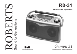 Roberts Gemini RD31 User guide