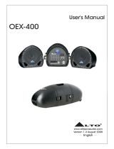 Alto OEX-400 User manual