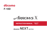 Docomo Arrows X F-10D User manual