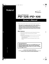 Roland PD-105 User manual