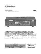 RadioSnack 32-2054 User manual