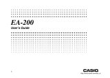 Casio EA200 User manual