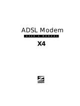 Zoom ADSL X4 User manual