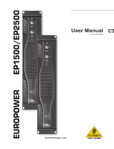 Behringer EP1500 User manual