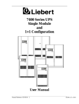 Liebert 7400 series User manual