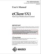 Eizo SX1 Owner's manual