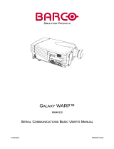 Barco Galaxy 9 HC User manual