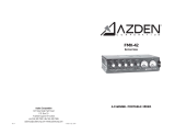 Azden FMX-20 Operating instructions