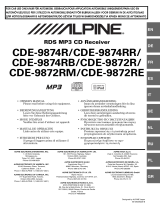 Alpine CDE 9872 - Radio / CD User manual