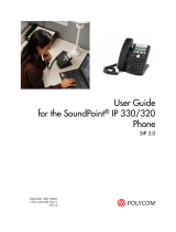 Polycom SoundPoint IP 320/330 User manual