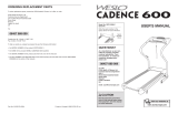 Weslo Cadence 600 Treadmill User manual