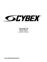 Cybex International Eagle 11120 Standing Calf Owner's manual