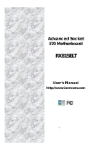 BCM RX815ELT User manual