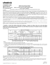 Wheelock NS4-24110W User manual