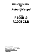 Robot Coupe R100BCLR Operating instructions