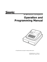 Sam4s ER-180T Operation and programming manual