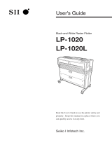 Seiko Instruments LP-1020L User manual