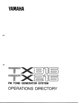 Yamaha TX-216 User manual