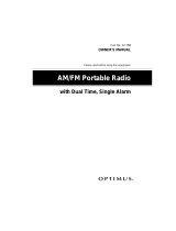 Radio Shack Optimus User manual