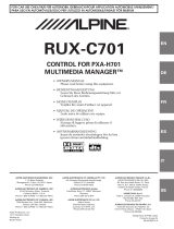 Alpine RUX-C701 Owner's manual