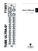 Behringer T1951 User manual