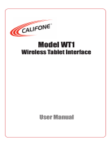 Califone WT1 User manual
