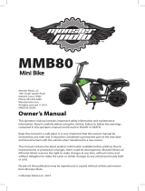 Monster Moto MINI BIKE II Owner's manual