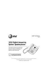 AT&T and Speakerphone User manual