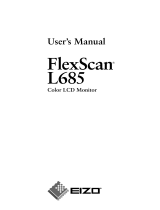 Eizo FLEXSCAN L685 User manual