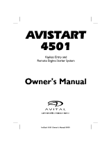 Avital 4501 User manual